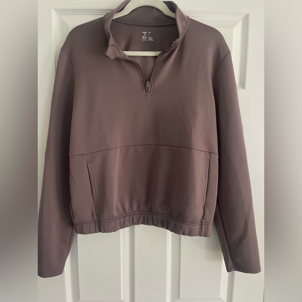 Z by Zella Mauve Half Zip Sweatshirt